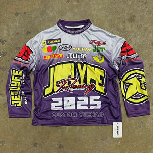 T-shirt a Stampa Personalizzata in Cotone a Rete a Maniche Lunghe <span class=keywords><strong>Maglia</strong></span> <span class=keywords><strong>da</strong></span> Motocross Streetwear Biker Motorsport Racing Ciclismo <span class=keywords><strong>da</strong></span> Uomo - Product Image 2