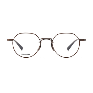 Venta directa de fábrica de Shenzhen, gafas de gama alta para mujer, logotipo personalizado, montura de gafas de titanio puro hecha a mano, moda Retro para <span class=keywords><strong>hombre</strong></span> - Product Image 2