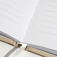 Journal de réunion d'affaires à couverture rigide en lin A5 personnalisé de luxe service d'impression de livre avec feuille d'or