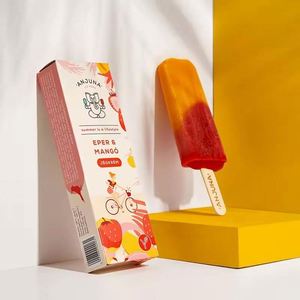 Boîtes à emporter carrées pour mini-croissants et burgers, emballage de type carton de glace Eskimo, pelliculage mat pour sushis - Product Image 1