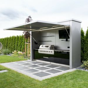 Cocina Exterior Modular de Acero Inoxidable Ignífuga con Diseño Gratuito y Cobertizo para Jardín, Isla de Barbacoa con Cobertizo - Product Image 1