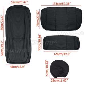 ชุดหุ้มเบาะรถยนต์ครบชุด 11 ชิ้น พร้อมแผ่นรองเบาะหนัง PU สำหรับรถยนต์ - Product Image 6