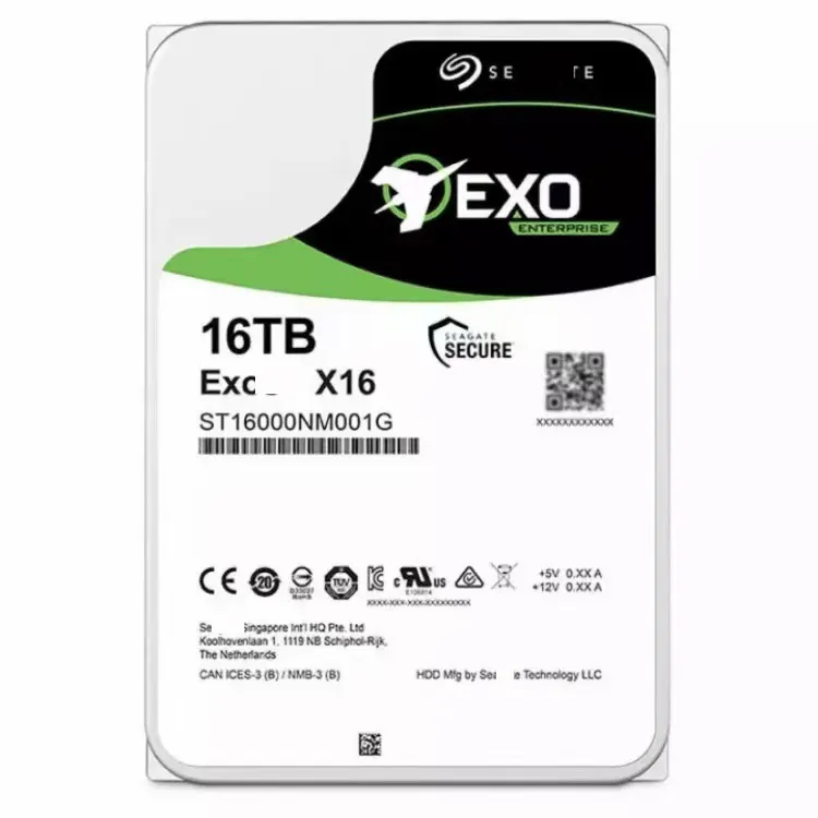 Seagat.e Exos Pro 16TB 18TB NAS Server 3.5" Internal Hard Drive Sata Interface 6.0Gb/s 7200RPM 256MB Cache HDD Hard Disk