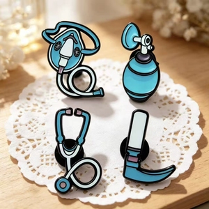 Conjunto de Pins de Esmalte Médico, Broches de Estetoscópio e Anestesia, Presente Fofo de Pins de Lapela para Enfermeiros e Médicos - Product Image 4