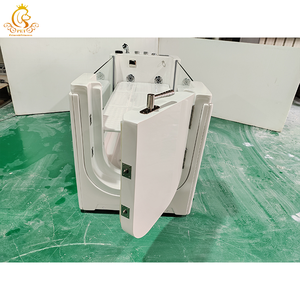 Bañera Plegable de Lujo para <span class=keywords><strong>Mascotas</strong></span> EUR PET, Bañera Rectangular Independiente para Perros y Gatos con Masaje de Aire y Drenaje para el Aseo en Apartamentos - Product Image 4