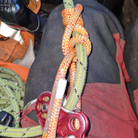 Cordon Prusik en polyester 10 mm œil-à-œil, résistant à la chaleur, pour l'escalade d'arbres et le sauvetage