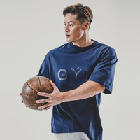 T-shirt de sport ample et respirant pour homme, personnalisé, à manches courtes, idéal pour l'entraînement quotidien et la gym