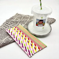 Paille en papier compostable jetable pour Boba Bubble Tea du fabricant vente en gros