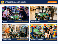 Machine de jeu d'arcade de football Kung Fu OEM personnalisée, table de football à monnayeur avec distributeur de tickets