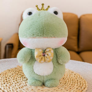 Hochwertige 8-Zoll-Tier-Plüschtiere Flauschige Kuh Bär Kaninchen Frosch Schwein Panda Puppen Maschine Gefüllt mit PP Baumwolle - Product Image 6