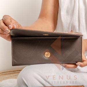High Quality Women's Genuine Leather Clutch <b>Bag</b> Wallet Fashionable <b>Long</b> Design Purse with Landscape Pattern - Product Image 4
