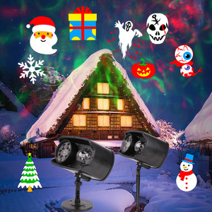 Nouvelles lumières <span class=keywords><strong>de</strong></span> Noël et d'Halloween à double tube, non remplaçables, étanches, avec films intégrés, design deux-en-un eau + motifs - Product Image 2