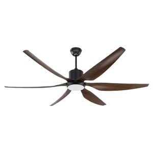 Lámpara de techo LED moderna de gran venta con motor DC, lámpara colgante negra y ventilador con control remoto para sala de estar - Product Image 1