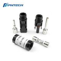 Conector Solar Fotovoltaico Duradero con Aislamiento PNTECH PV004-F 1000v con Conectores Macho y Hembra de CC para Paneles Solares y Sistemas Fotovoltaicos