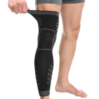 Prezzo di fabbrica di sport di compressione gamba maniche di basket in esecuzione gamba lunga del manicotto