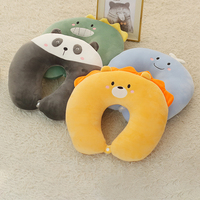 Offre Spéciale pas cher prix U forme Super doux voyage Animal mignon cou coussin voiture coussin ensemble en peluche oreiller jouet