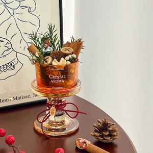 Ornements de fleurs séchées en pot petit format pour chambre à coucher, maison familiale, style Mori, aromathérapie à l'air frais sans feu, parfum de cannelle, cadeau d'anniversaire, produit rentable - Product Image 6