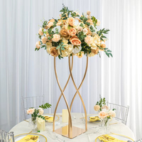 Ornements de table de mariage, piédestal en métal pour présentation, support pour fleurs, pour banquets de mariage et événements festifs