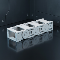 Chaîne de protection de câbles en nylon imprimée en 3D FDM, prototype à fixation rapide, gestion des câbles industrielle R&D, OEM personnalisé
