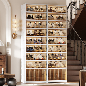 Scatole Portascarpe in Plastica Pieghevoli di Alta Precisione, Design Allargato e Ingrandito, per il Mercato Europeo e Americano, Origine Cina - Product Image 1