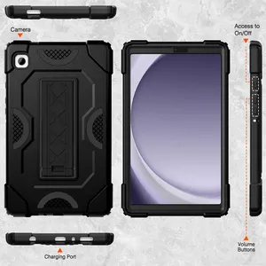 For Samsung Galaxy Tab A9 2023 PC Shockproof Tablet Case For Samsung 8.7 Inch Multi-angle Viewing Back Cover