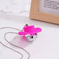 1970s Disco Ball Colliers Disco Party Favor Rose Cowboy Hat Disco Ball Collier pour Bachelorette Party Décoration