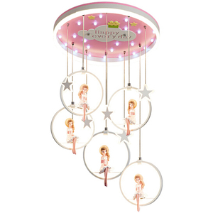 Candelabro de cristal LED para niños bonitos para dormitorio de <span class=keywords><strong>niñas</strong></span>, comedor, lámparas colgantes de <span class=keywords><strong>techo</strong></span> que lámpara colgante Led de Hotel para niños - Product Image 4