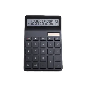 Scientific Calculator Custom 12 Digits Plastic Desktop Solar Calculator