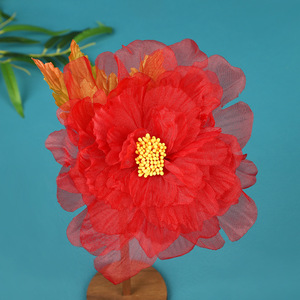 Nouvelle pince à cheveux originale 2024, design artisanal, style antique, haut de gamme, couleur unie, fleur de pivoine perforée, pour maquillage et Hanfu - Product Image 3