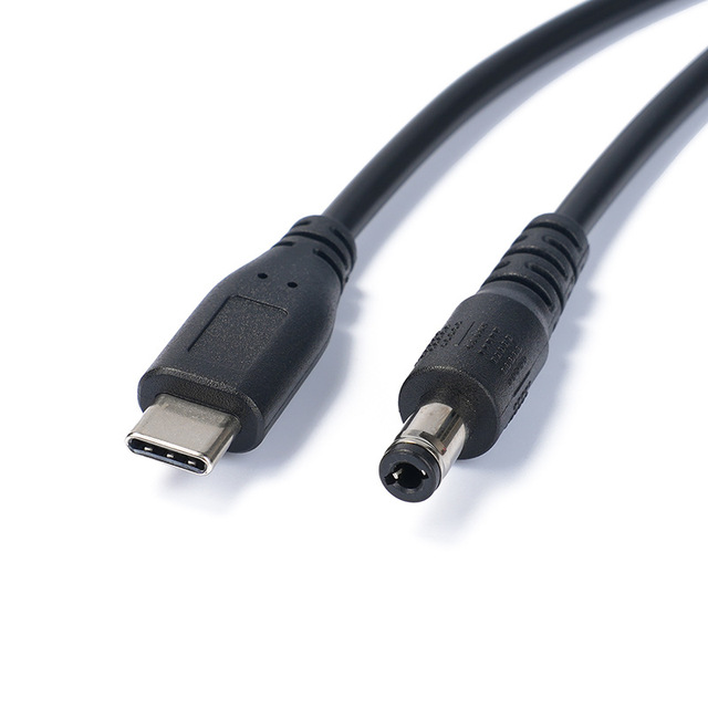 1M 9V 12V 20V USB Type-C to DC 5.5x2.5mm PD Power Supply Cable for Router Speaker Laptop