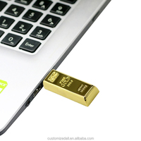 Desain Terbaru Batangan Emas 4GB8GB16GB USB Flash Memory Flashdisk Logam Emas USB Stick USB Flash Drive