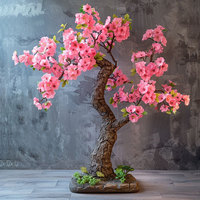 Árbol de Flores de Cerezo Sakura Artificial de Tamaño Real para Bricolaje, de Fabricante Profesional para Decoración del Hogar en Bodas y Navidad
