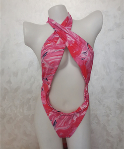 Traje de Baño Sexy de Una Pieza con Tanga, Espalda Descubierta y Tiras Cruzadas, Micro Traje de Baño para <span class=keywords><strong>Mujer</strong></span>, Ropa de Playa con Tiras - Product Image 6