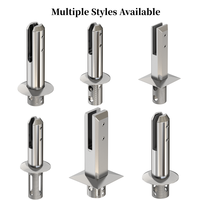 Aleader Duplex 2205 316 Edelstahl Quadratischer Kernbohrer Glas-Spigot für Rahmenlose Pool-Zäune, Terrassen-Balustraden und Geländer