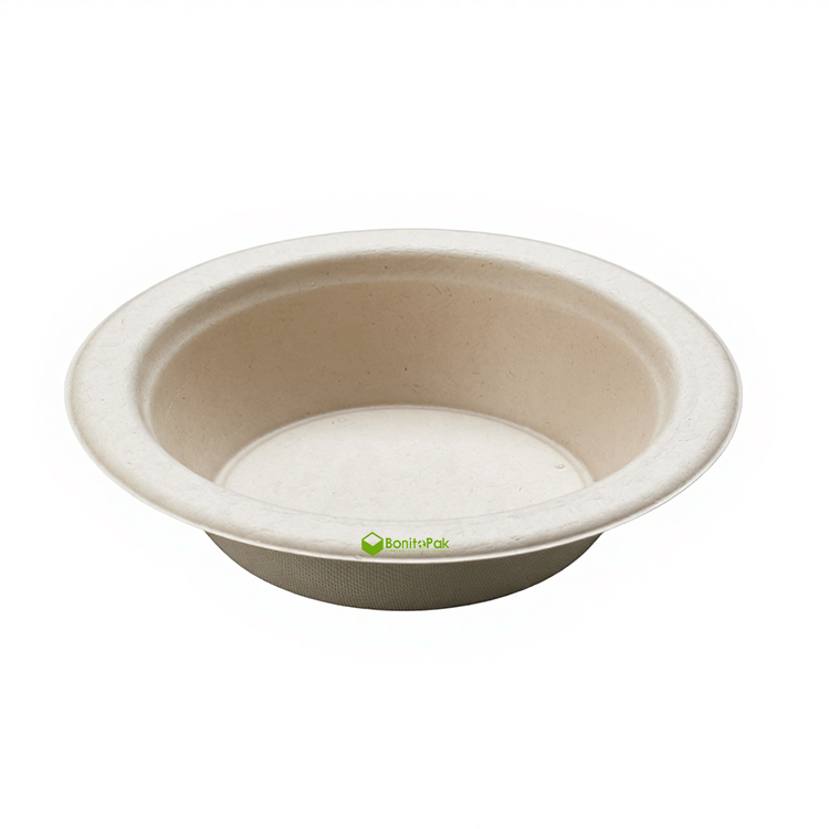 High Quality White Biodegradable Disposable Take Away Salad Food Packaging Eco-Friendly Paper Bowl Plate Plates for Hamburgers