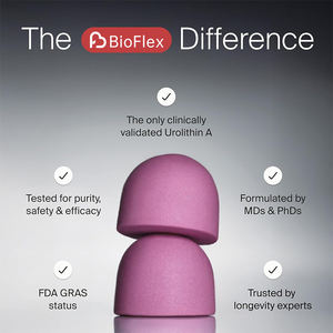 BioFlex OEM Label pribadi <span class=keywords><strong>Natural</strong></span> 500mg Urolithin a Gummies suplemen mendukung sistem pertahanan antioksidan dan penuaan kulit sehat - Product Image 3