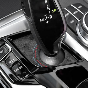 Accessoires Intérieurs en <span class=keywords><strong>Alcantara</strong></span> pour <span class=keywords><strong>BMW</strong></span> Série 5 G30 G38 G32 et Série 6 GT, Cache de Garniture de Panneau de Levier de Vitesse - Product Image 1