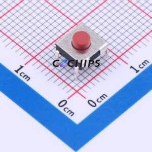 TS-1080D-A4B2-D2 Tactile Switch Through hole Component (THT) Switch Single Pole Single Throw Round Button 1.8N Through Hole - Product Image 1