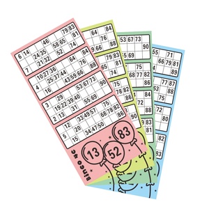 Venta Directa de Fábrica: Boletos de Bingo con Impresión Digital, Juego de Papel Artístico, Tarjetas de Bingo con Cuadrícula de Números Reales - Product Image 5