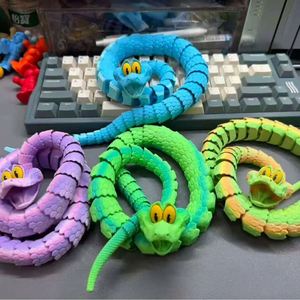 Juguete de Serpiente de Plástico Impreso en 3D, Articulado y Realista, Modelo Animal, Regalo, Accesorio, Garou para Niños - Product Image 1