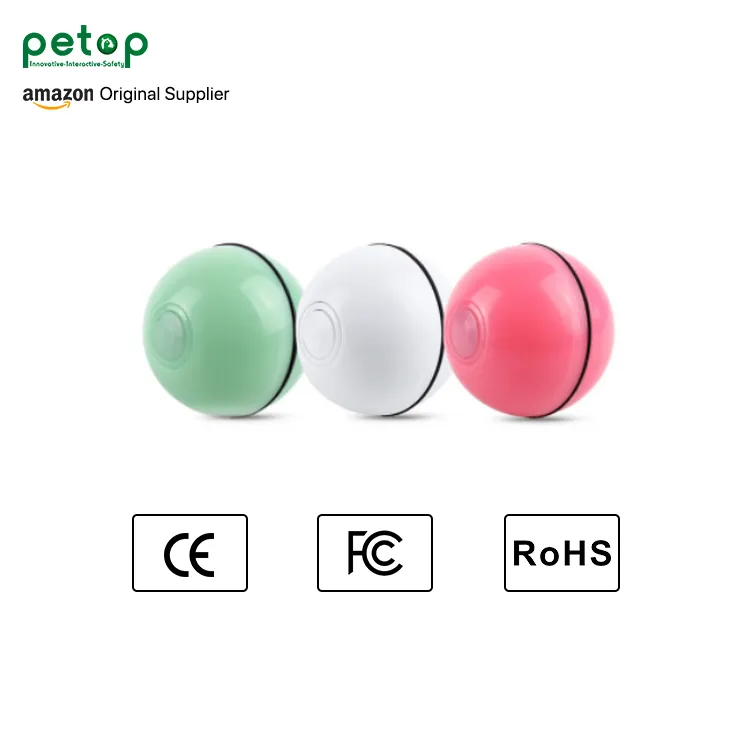 feather smart sensing 2022 pet automatic rolling electric smart toys interactive toy ball for indoor cats