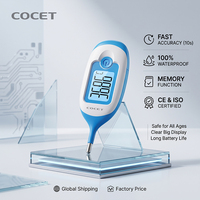 Termometer Digital elektronik, pengukur suhu listrik Digital debu dan tahan air kelas medis