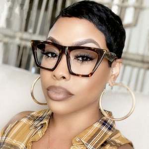 Gafas de Computadora con Marco Grande Retro de Moda 2021, Gafas de Ojo de Gato para Mujer, Anti Luz Azul - Product Image 2