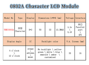 0802a 16 pin nhân vật RoHS compliant COB loại <span class=keywords><strong>LCD</strong></span> <span class=keywords><strong>LCD</strong></span> màn hình hiển thị <span class=keywords><strong>LCD</strong></span> <span class=keywords><strong>8x2</strong></span> 0802 nhân vật <span class=keywords><strong>LCD</strong></span> màn hình hiển thị <span class=keywords><strong>LCD</strong></span> module với đèn nền phía dưới - Product Image 2