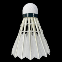 Lingshang LS500 Badminton Léger Professionnel Écologique Plumes d'oie Épaisses pour l'entraînement, Manche en Plumes, OEM Accepté