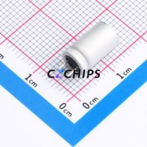 ตัวเก็บประจุแบบแข็ง PBC012M681E110C31B แบบ Through Hole (THT), ขนาด D6.3xL11 มม. 680uF 20% 12V 3.7A 100kHz - Product Image 2