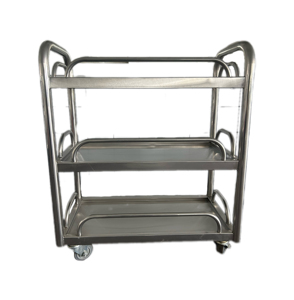 Chariot en acier inoxydable à trois couches Victory Inox Équipement de restauration pour hôtel et restaurant pour voiture à manger et fournitures de restauration - Product Image 1
