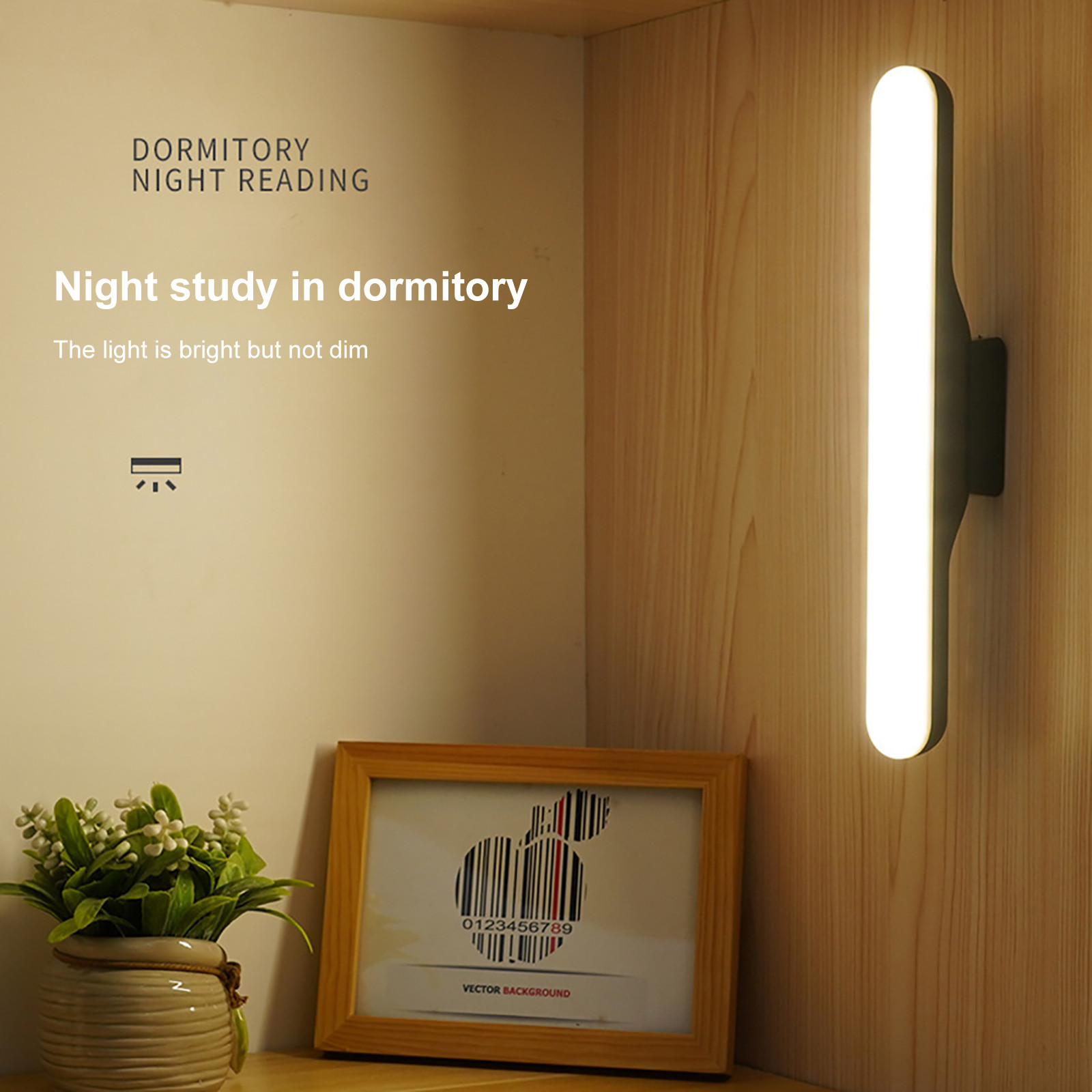 Desk Lamp Hanging Magnetic LED Table Lamp Chargeable Stepless Dimming Cabinet Night Light For Closet Wardrobe