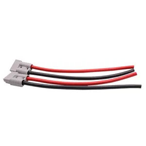 Extension Wire Harness Wire 50Amp 600V Battery Connector Plug 6/8/10/12AWG Super Soft Silicone Cable Wire Harness For Auto