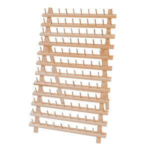 Hiện đại 12-Tier treo tường mộc mạc chủ đề bằng gỗ chủ 120 <span class=keywords><strong>spool</strong></span> giá gọn gàng có thể truy cập may <span class=keywords><strong>Organizer</strong></span> cho thêu thủ công - Product Image 6